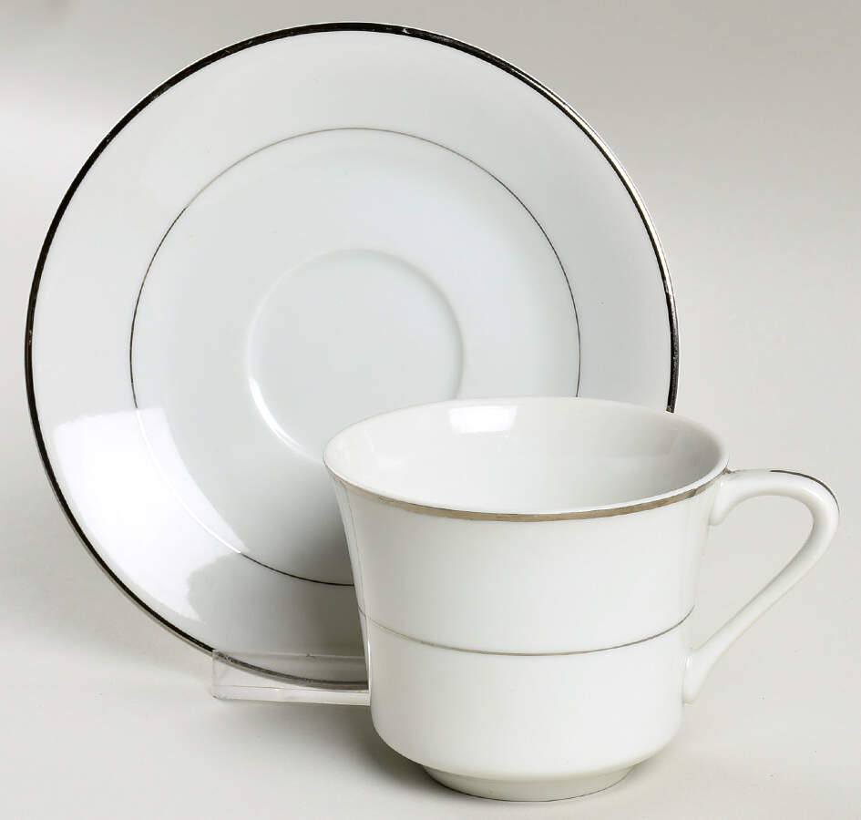 Engagement Flat Cup & Saucer Set by Fine China of Japan-1
