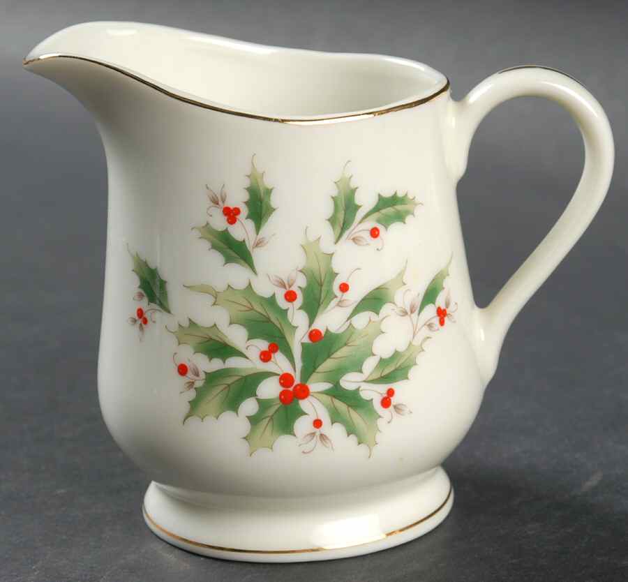 Holly Holiday Creamer by Fine China of Japan-1
