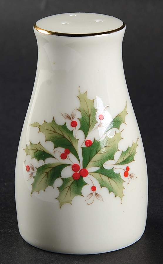 Holly Holiday Salt Shaker by Fine China of Japan-1