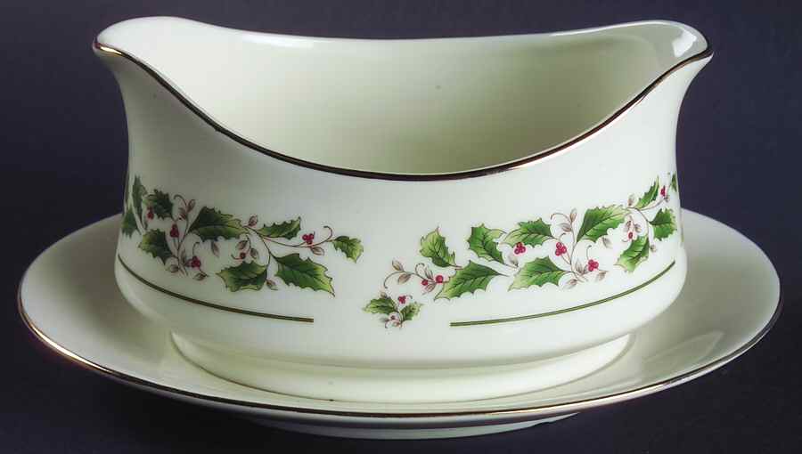 FCJ5 Gravy Boat with Attached Underplate by Fine China of Japan-1