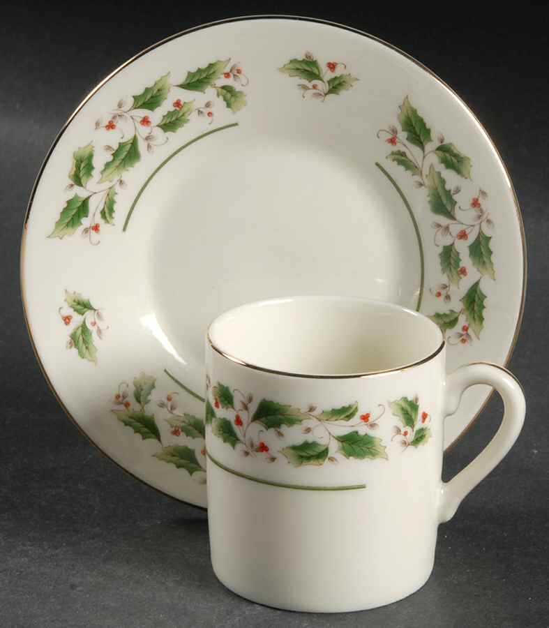 FCJ5 Flat Demitasse Cup & Saucer Set by Fine China of Japan-1