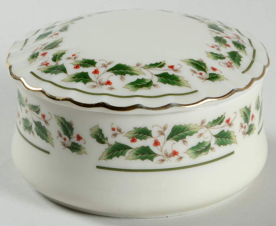 FCJ5 Round Box & Lid by Fine China of Japan-1