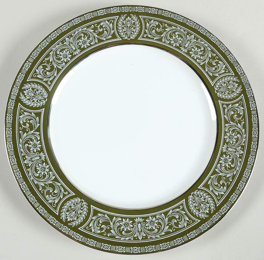 Forest Damask Dinner Plate by Sears-1
