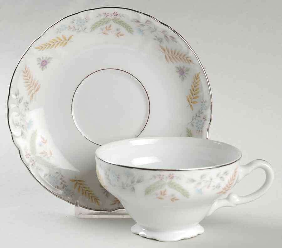 Joanne Footed Cup & Saucer Set by Fine China of Japan-1