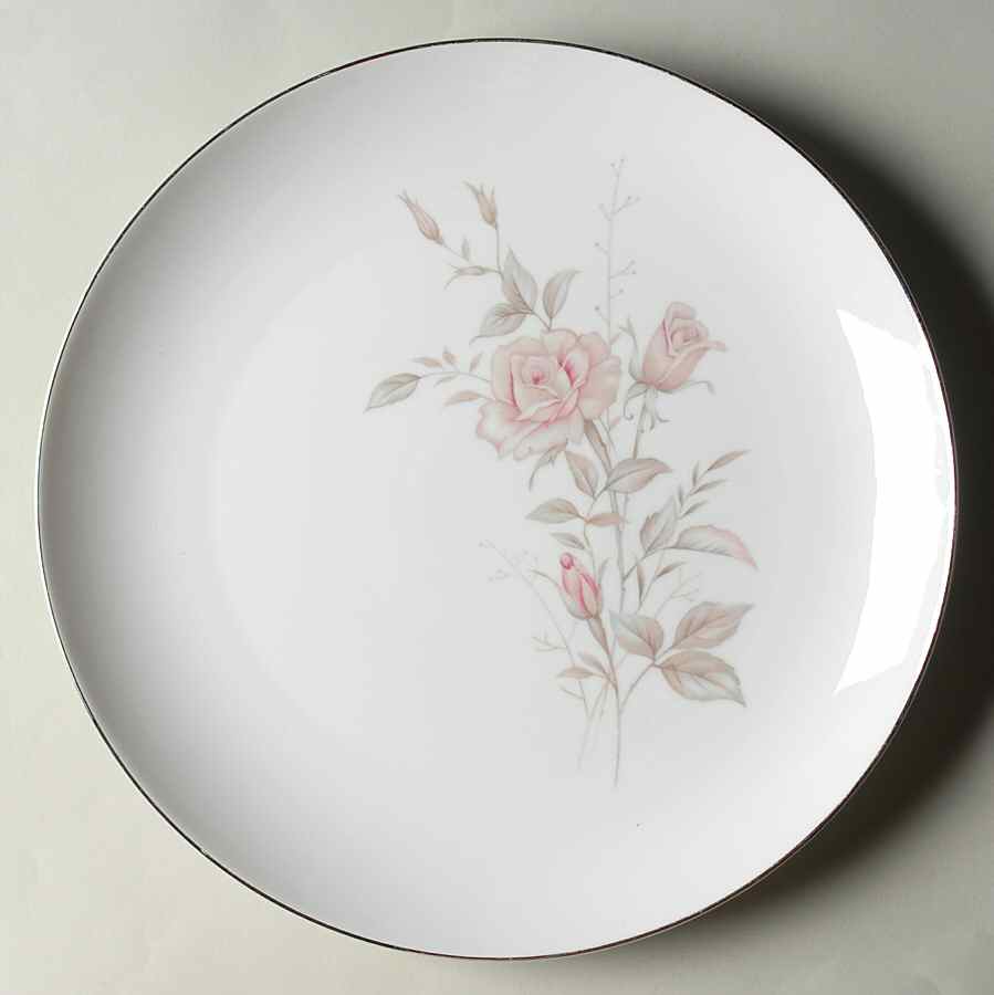 Laura (Platinum Trim) 12" Chop Plate (Round Platter) by Fine China of Japan-1