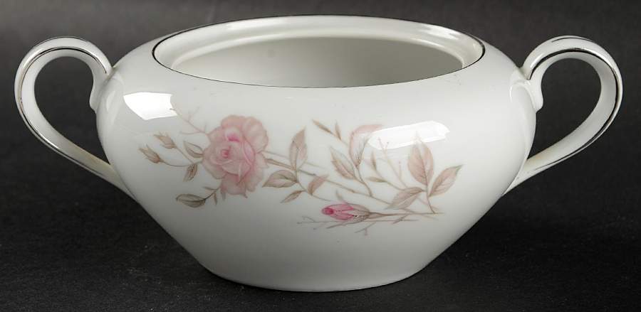 Laura (Platinum Trim) Sugar Bowl No Lid by Fine China of Japan-1
