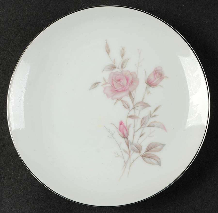 Laura (Platinum Trim) Bread & Butter Plate by Fine China of Japan-1
