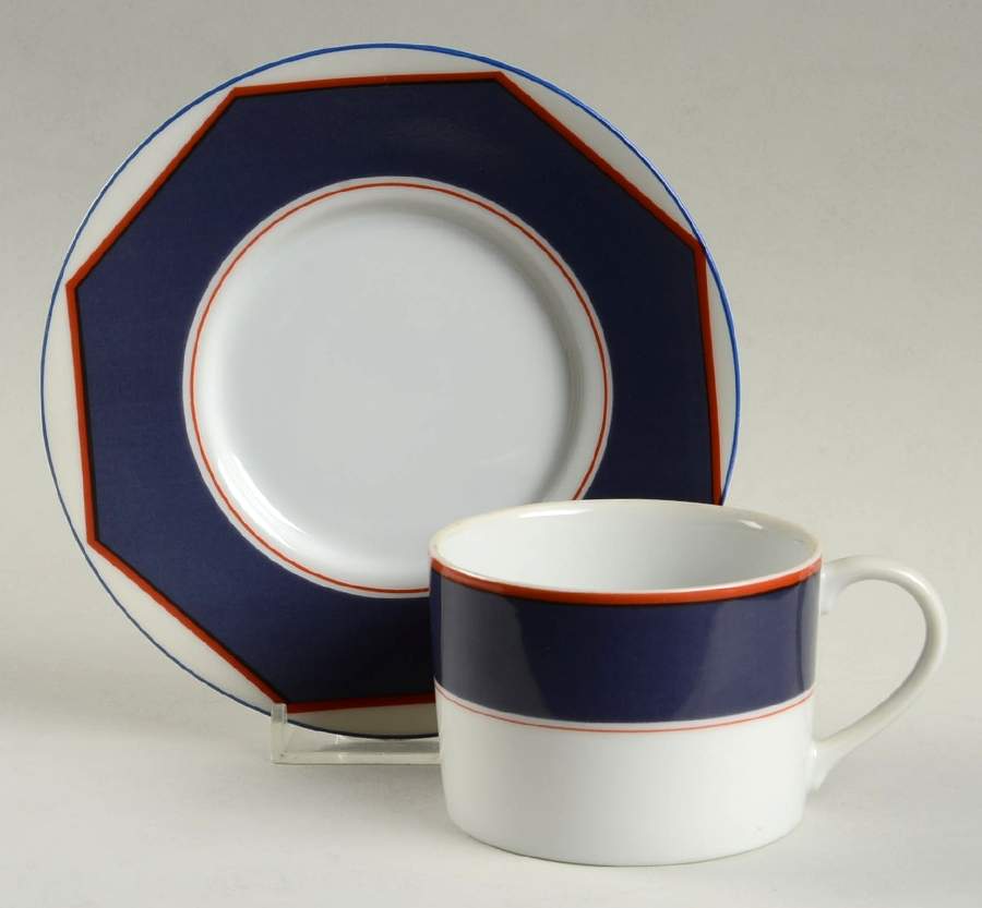 Lute Song Flat Cup & Saucer Set by Imperial Treasure Co-1