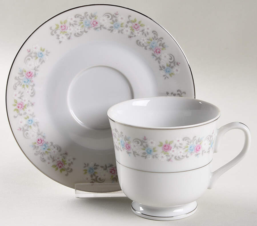 Montego Footed Cup & Saucer Set by Fine China of Japan-1
