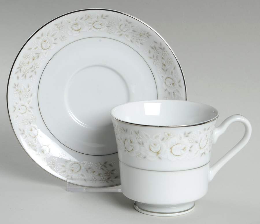 Parklane Footed Cup & Saucer Set by Fine China of Japan-1