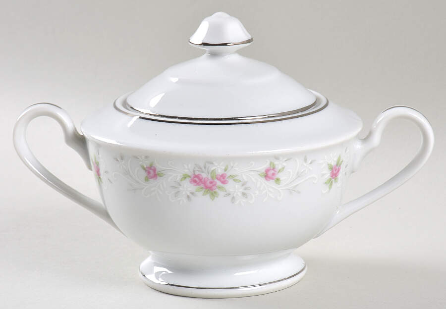 Primrose Sugar Bowl & Lid by Fine China of Japan-1
