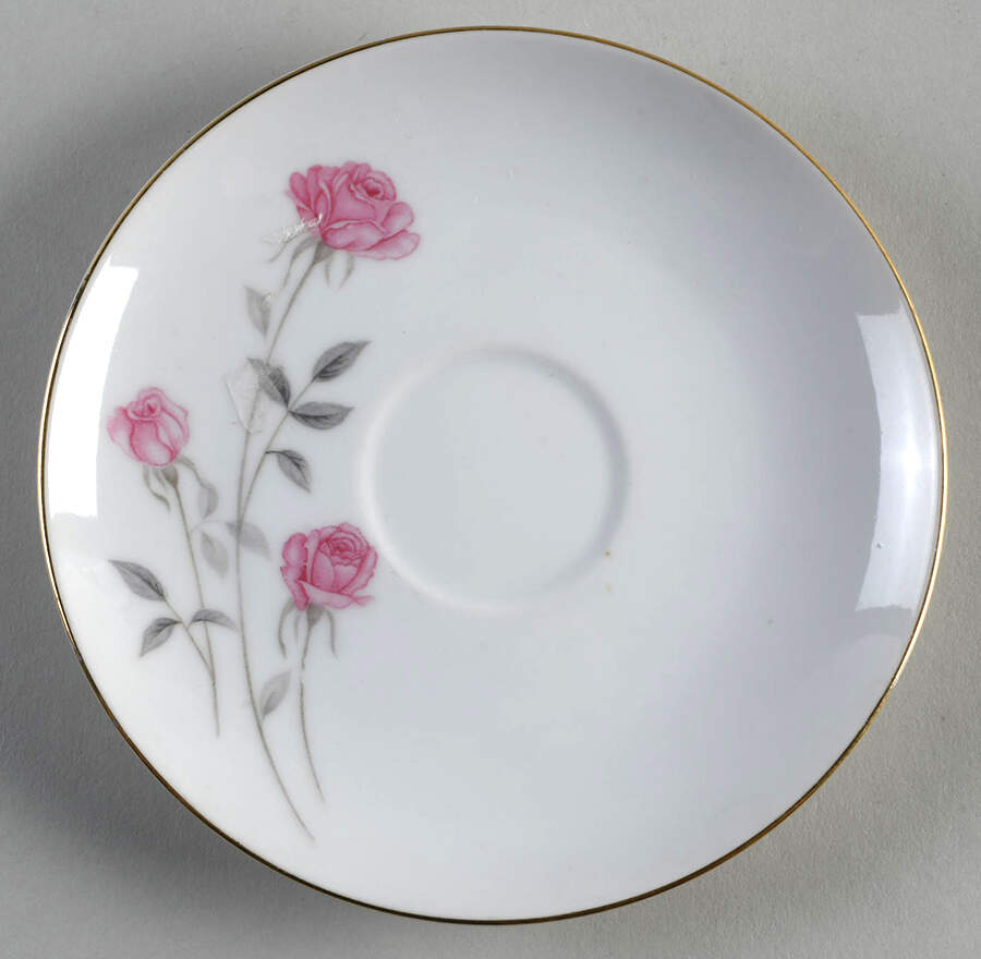 Rose Crest Saucer by Fine China of Japan-1