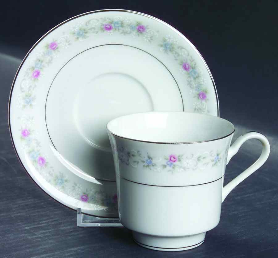 Waid Footed Cup & Saucer Set by Fine China of Japan-1