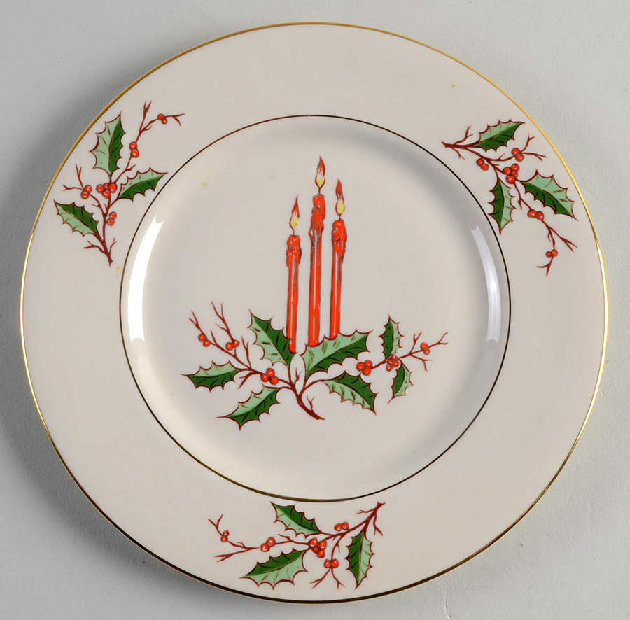 Christmas (Rim) Salad Plate by Fine Arts-1