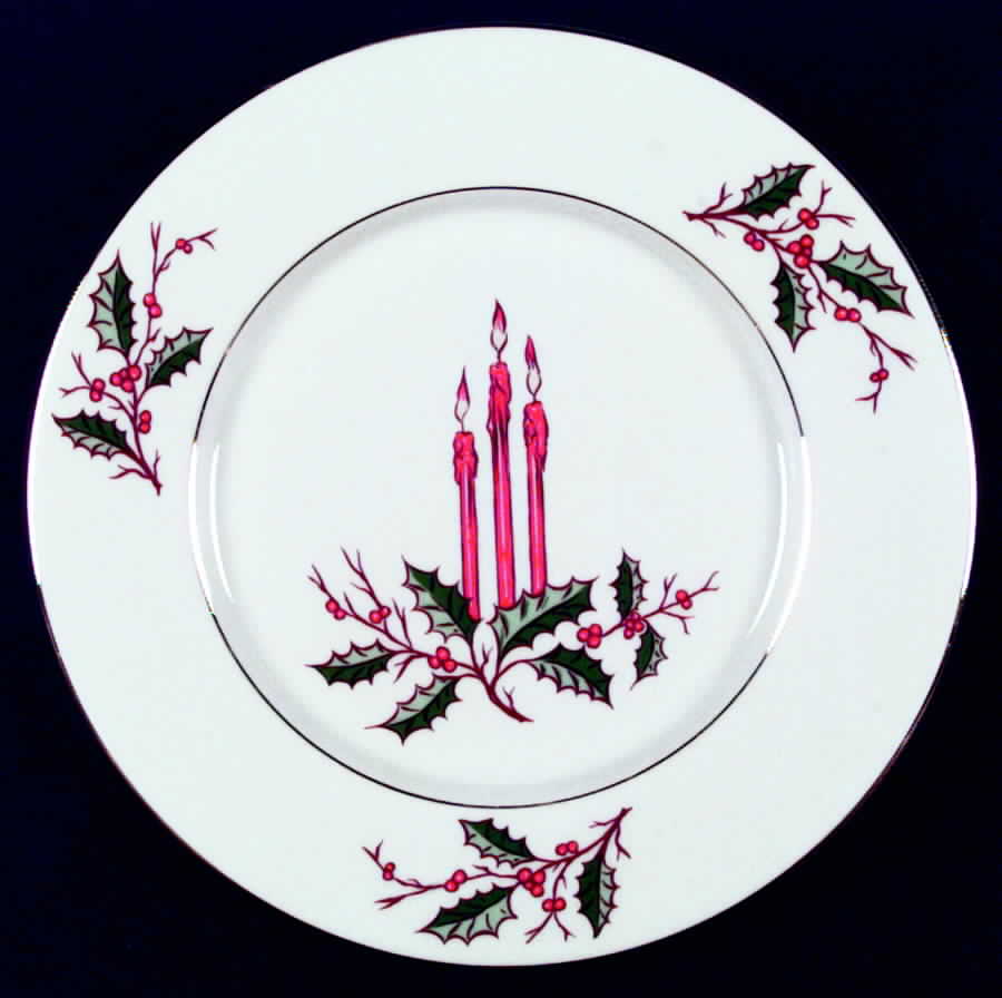 Christmas (Rim) Dinner Plate by Fine Arts-1