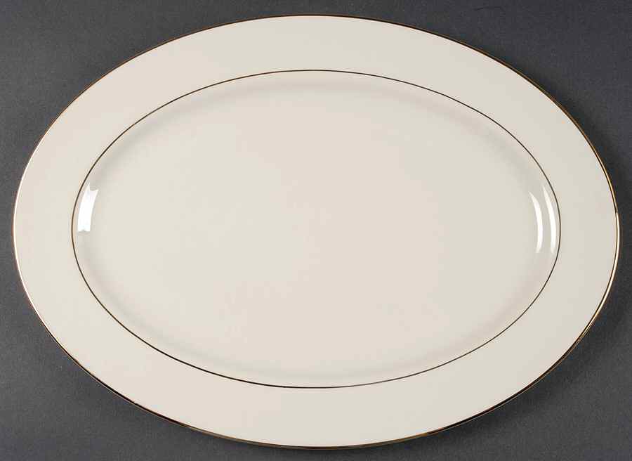 Classic Dignity Gold 15" Oval Serving Platter by Fine Arts-1