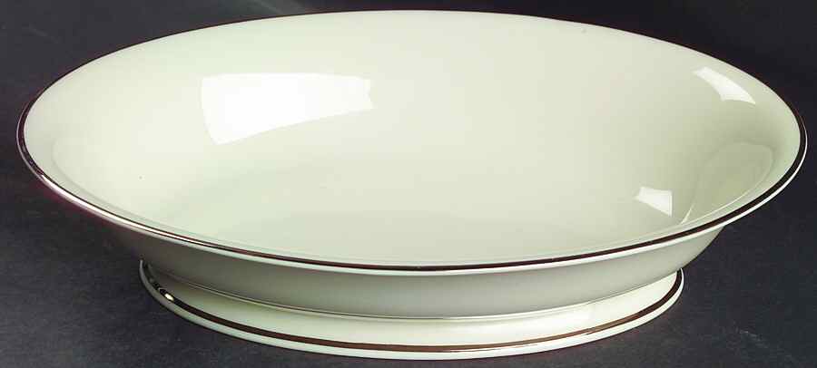 Classic Dignity Platinum 10" Oval Vegetable Bowl by Fine Arts-1