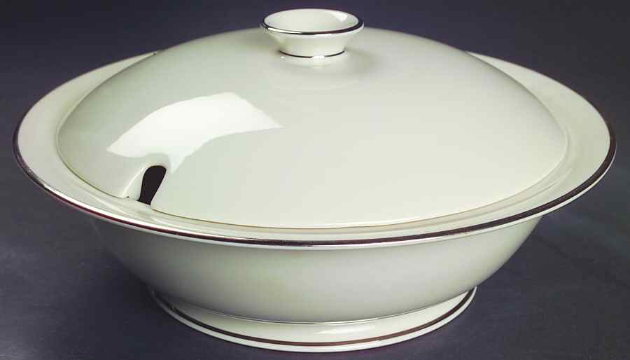 Classic Dignity Platinum Round Covered Vegetable by Fine Arts-1