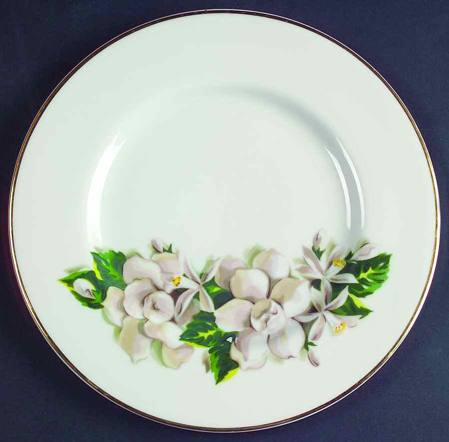 Orange Blossom & Gardenia Salad Plate by Fine Arts-1