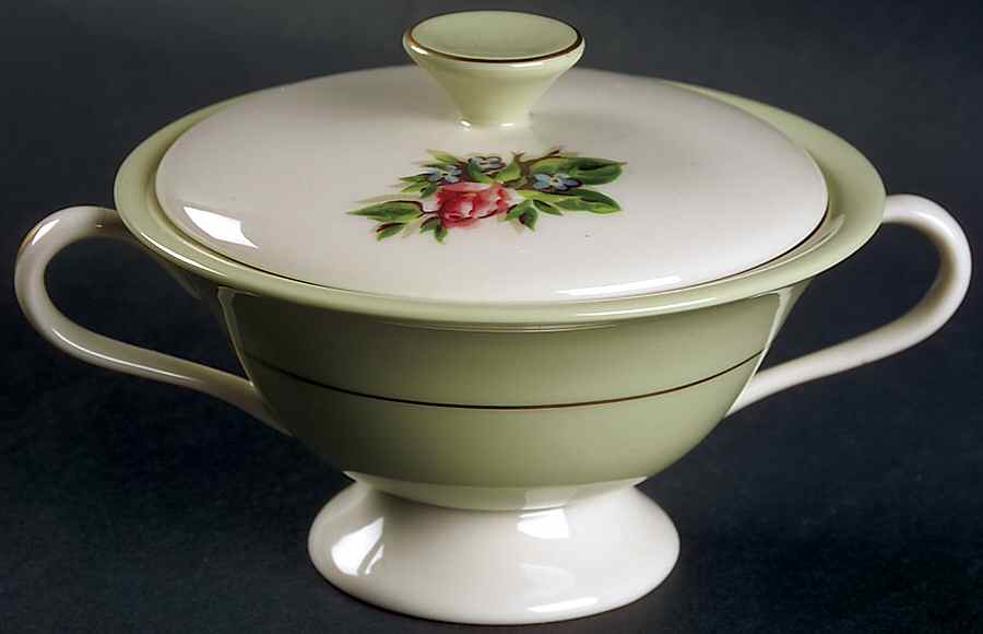 Romance Rose Sugar Bowl & Lid by Fine Arts-1
