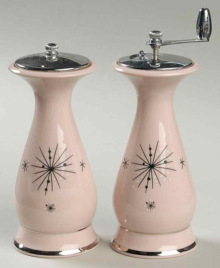 Romance of The Stars Pink Salt Mill & Pepper Mill Set by Fine Arts-1