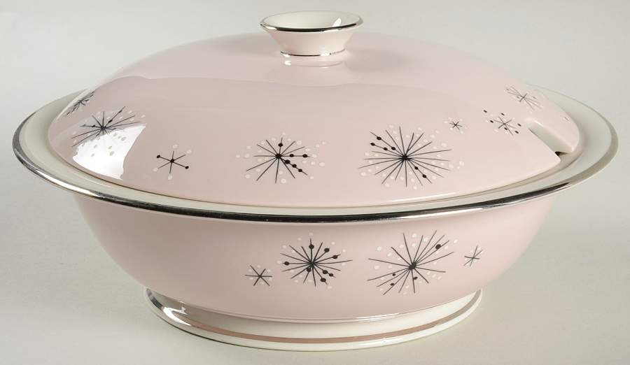 Romance of The Stars Pink Round Covered Vegetable by Fine Arts-1