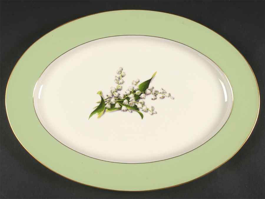 Springtime 15" Oval Serving Platter by Fine Arts-1