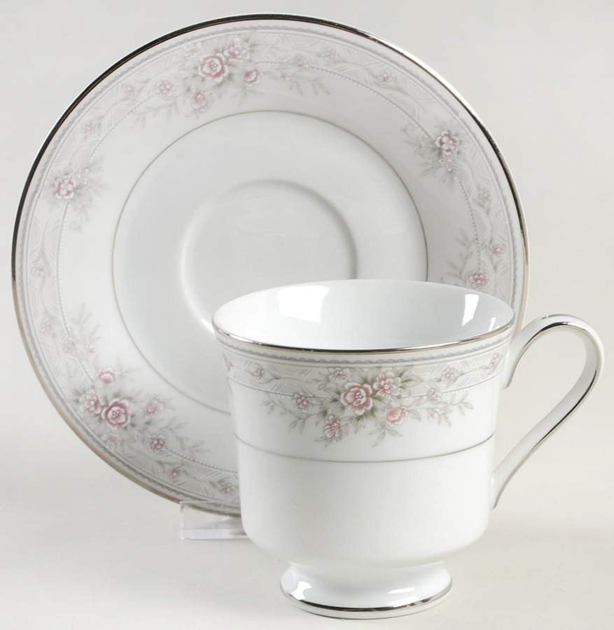 Tiffany Footed Cup & Saucer Set by Fine Arts-1