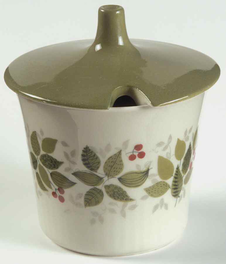 Brazil Sugar Bowl & Lid by Figgjo (Norway)-1