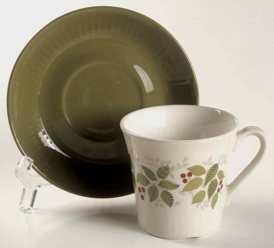 Brazil Flat Cup & Saucer Set by Figgjo (Norway)-1