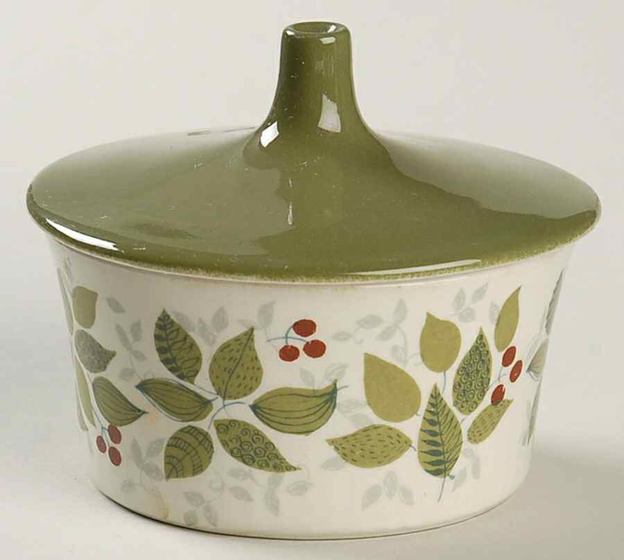 Brazil Mini Sugar Bowl & Lid by Figgjo (Norway)-1