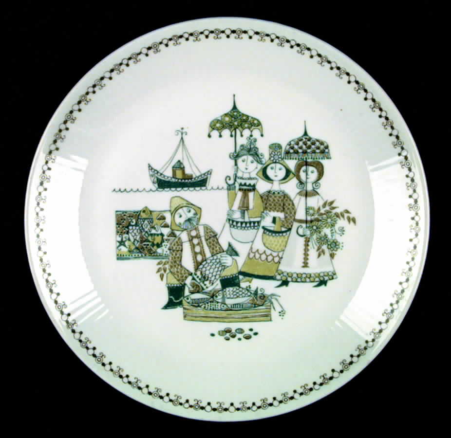 Market Dinner Plate by Figgjo (Norway)-1