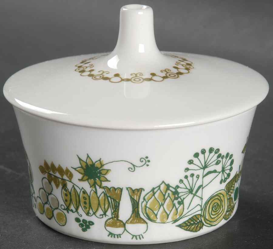 Market Mini Sugar Bowl & Lid by Figgjo (Norway)-1