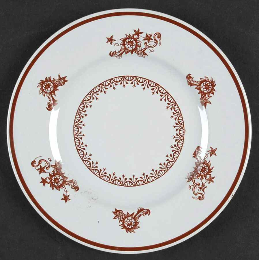 Chelsea Red Bread & Butter Plate by S Fieldings & Co.-1