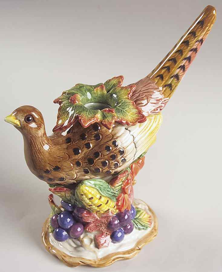 Autumn Bounty Figural Candlestick by Fitz and Floyd-1