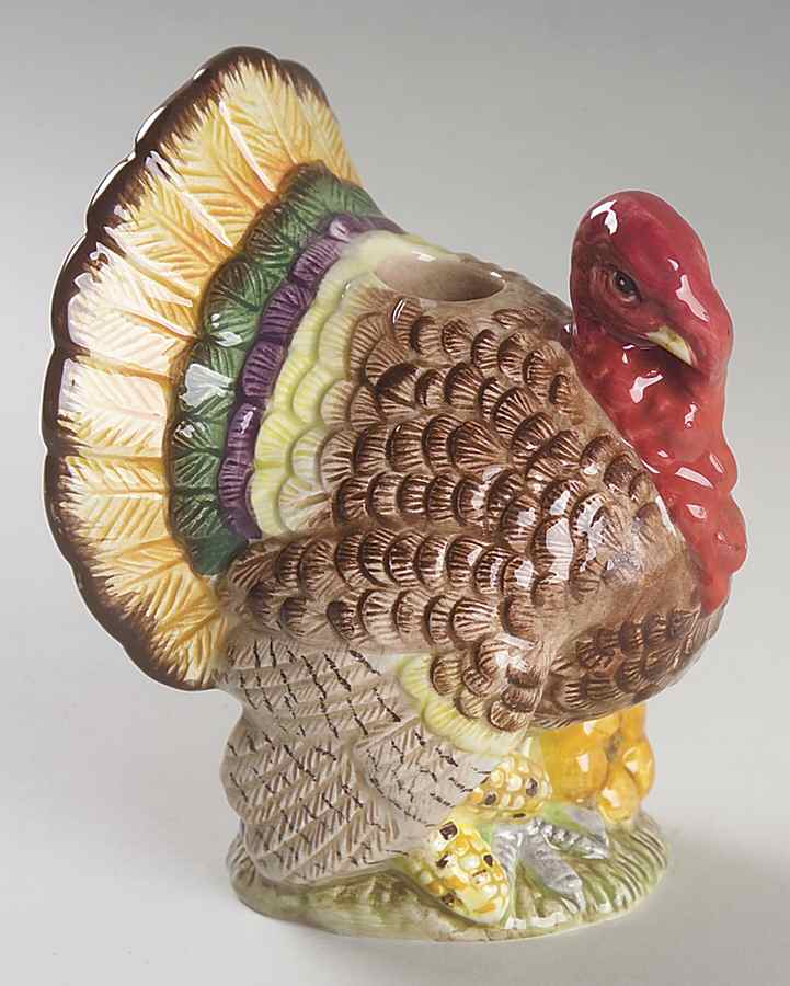 Autumn Bounty 5" Candlestick by Fitz and Floyd-1