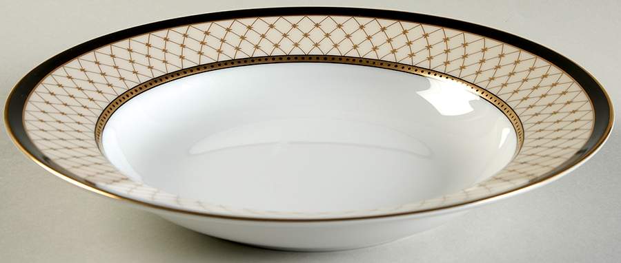 Chaumont Creme Large Rim Soup Bowl by Fitz and Floyd-1
