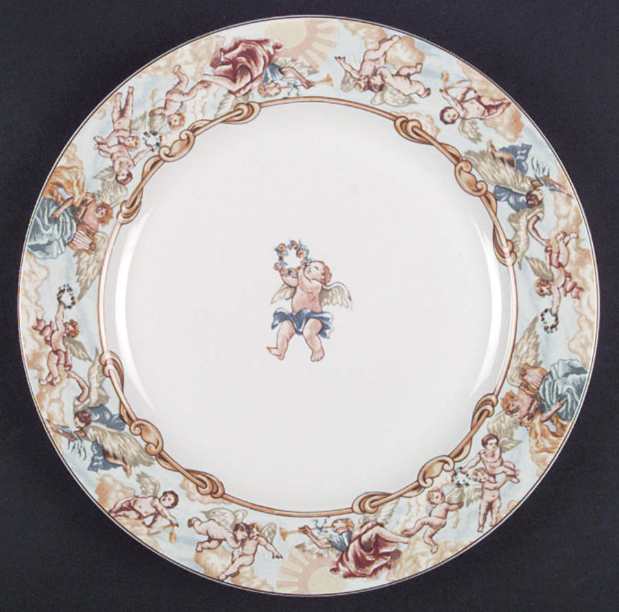 Cherubs Dinner Plate by Fitz and Floyd-1