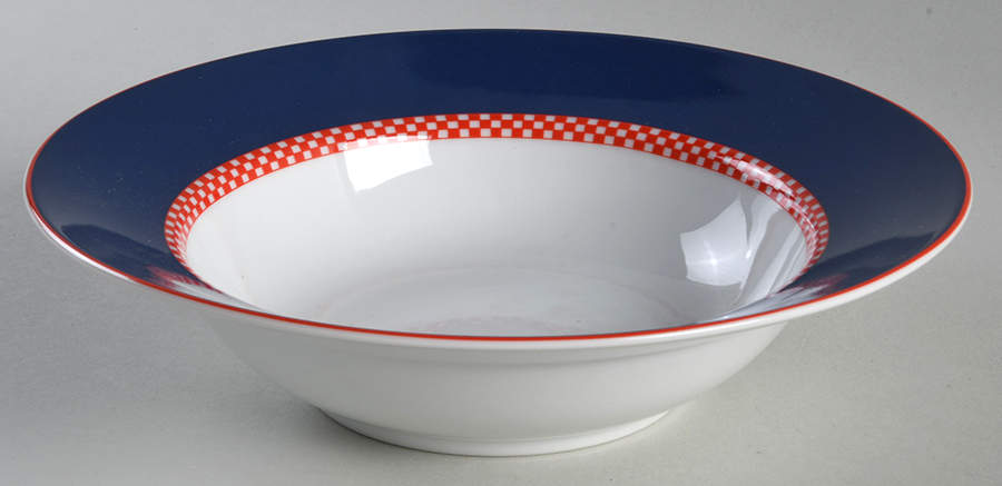 Chequers Plus Rim Soup Bowl by Fitz and Floyd-1