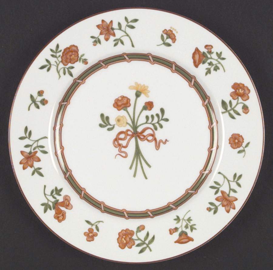Coral Damask Salad Plate by Fitz and Floyd-1