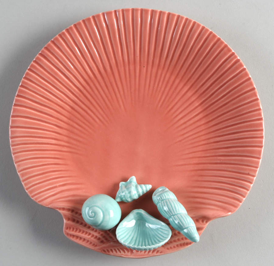 Coquille Shell Shape Canape Plate by Fitz and Floyd-1