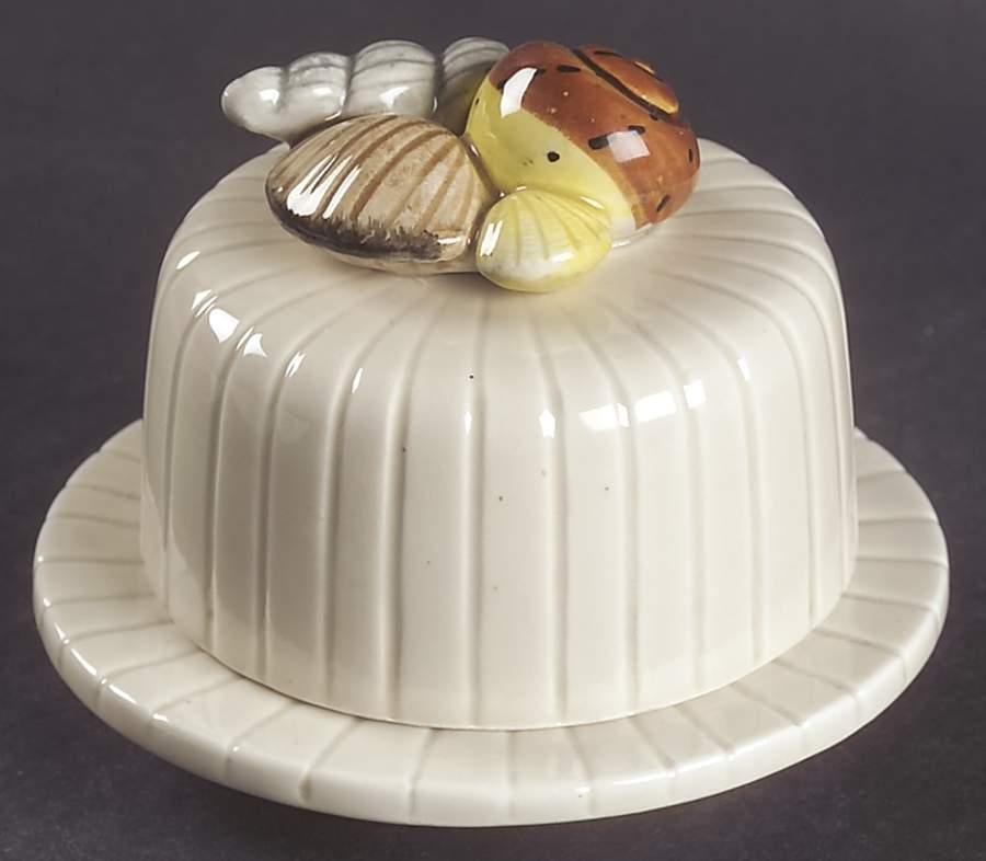 Coquille Small Individual Shell Server & Lid by Fitz and Floyd-1