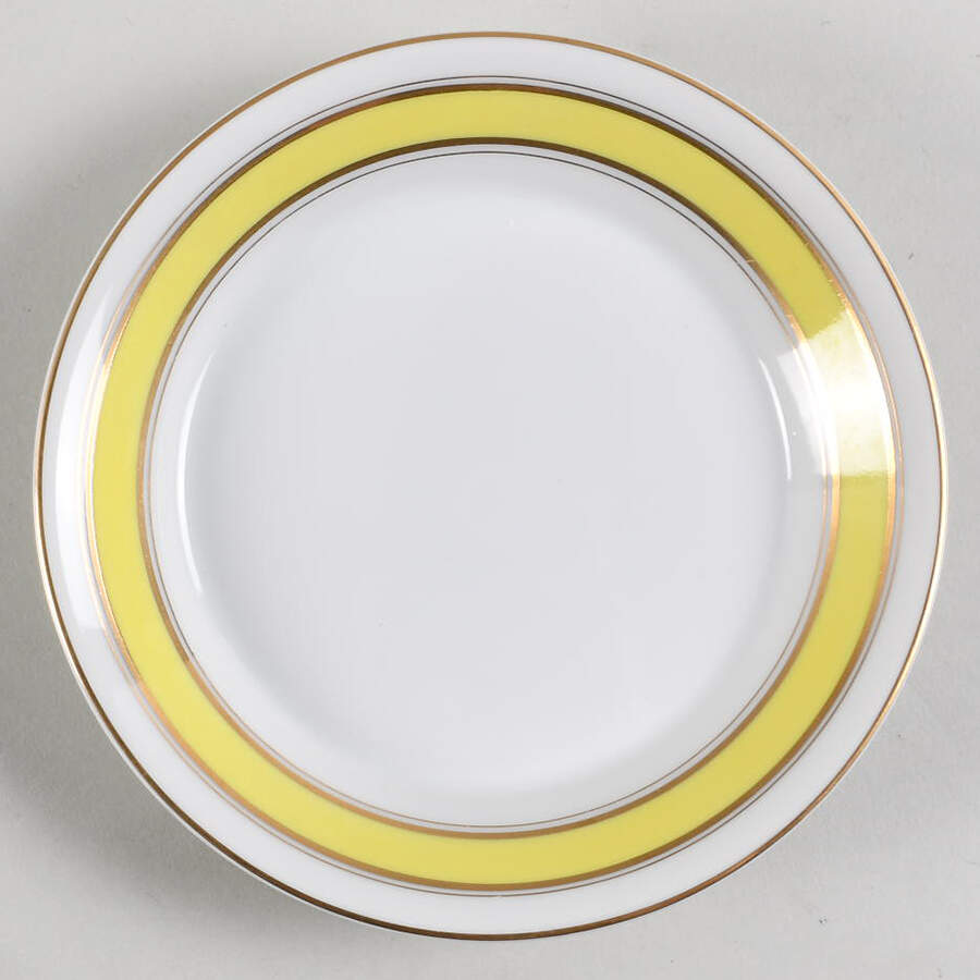 Gold Color Band Saucer by Fitz and Floyd-1
