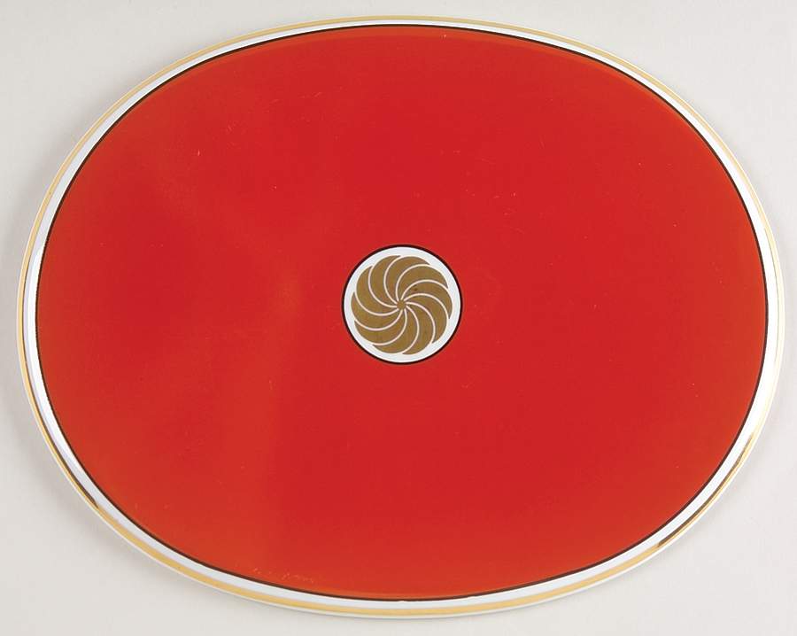 Medaillon d'Or Orange (Terra Cotta) Trivet by Fitz and Floyd-1