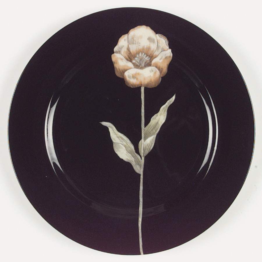 Midnight Poppy Dinner Plate by Fitz and Floyd-1