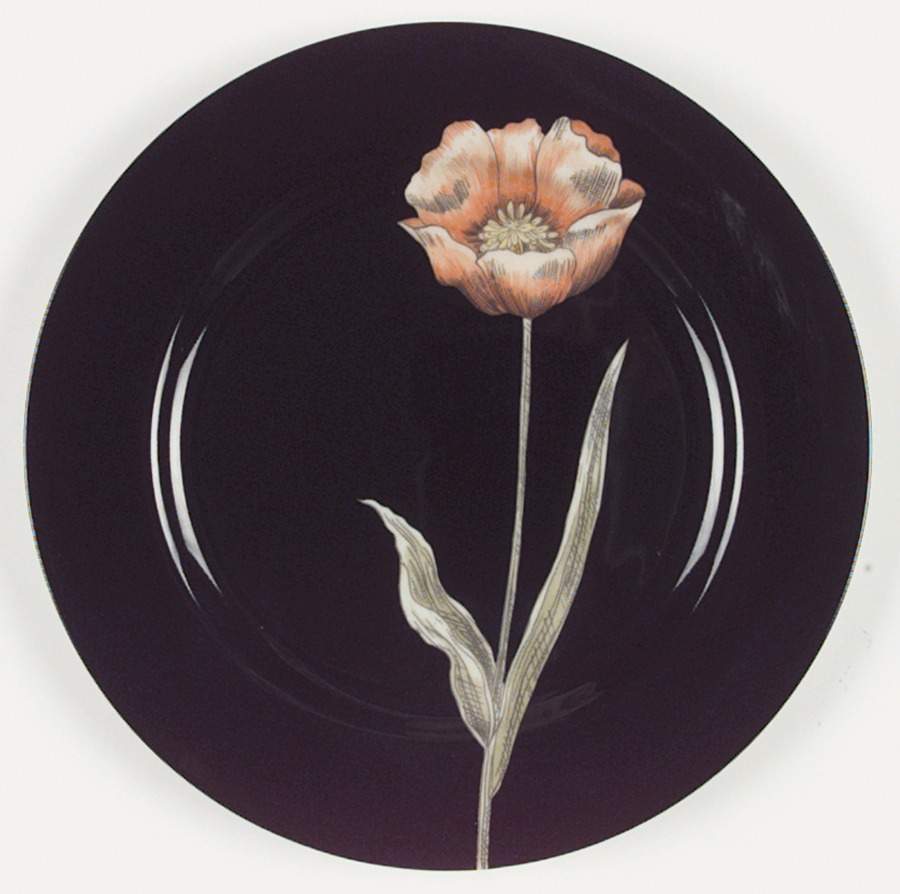 Midnight Poppy Dinner Plate by Fitz and Floyd-1