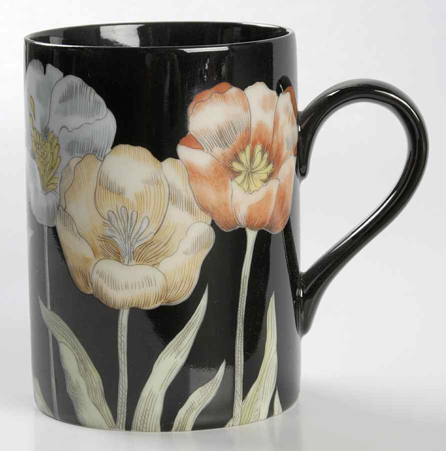 Midnight Poppy Mug by Fitz and Floyd-1