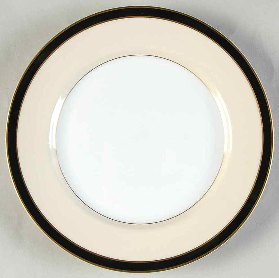 Montmartre Black Salad Plate by Fitz and Floyd-1