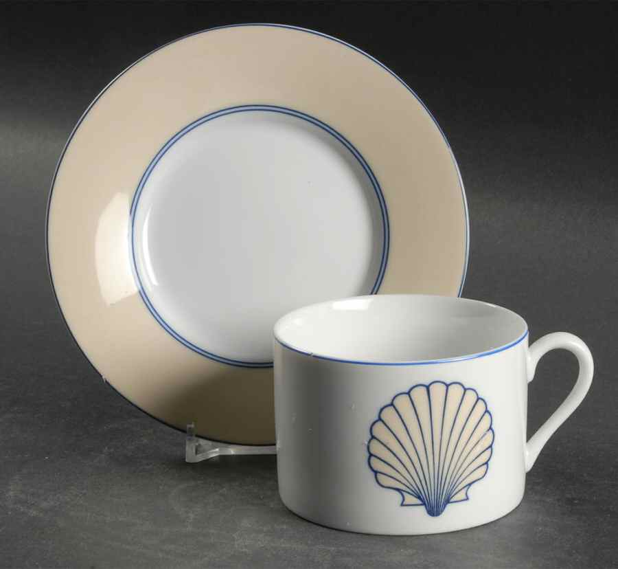 Nobilis Flat Cup & Saucer Set by Fitz and Floyd-1