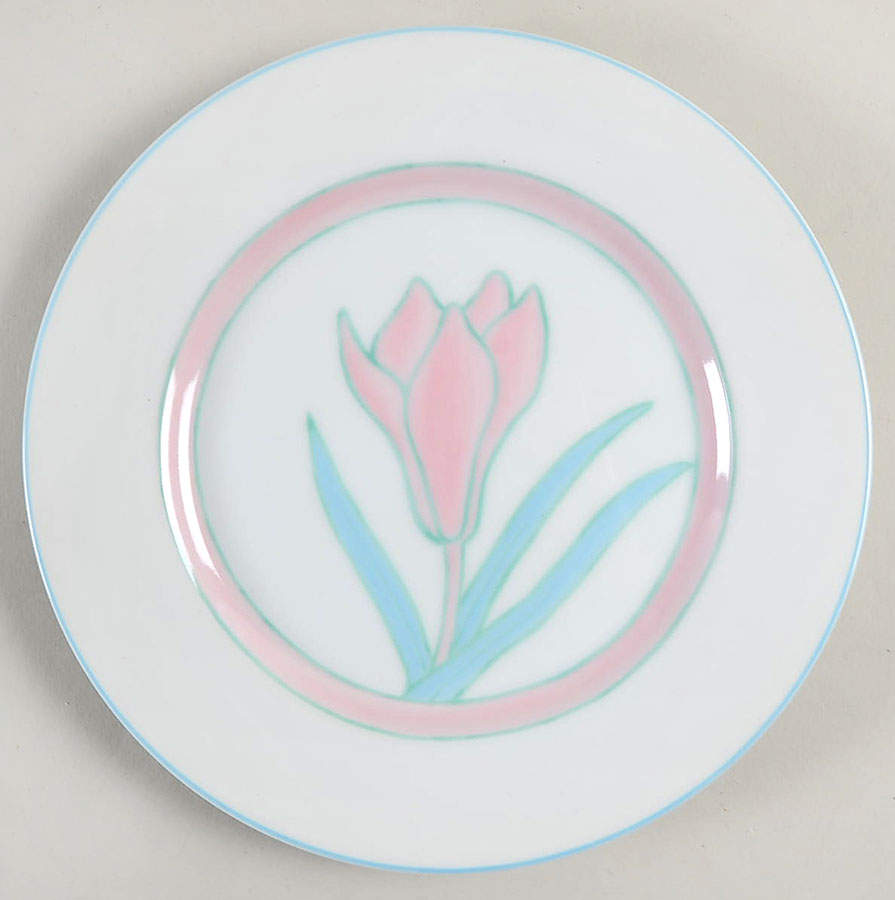 Pastel Garden Salad Plate by Fitz and Floyd-1